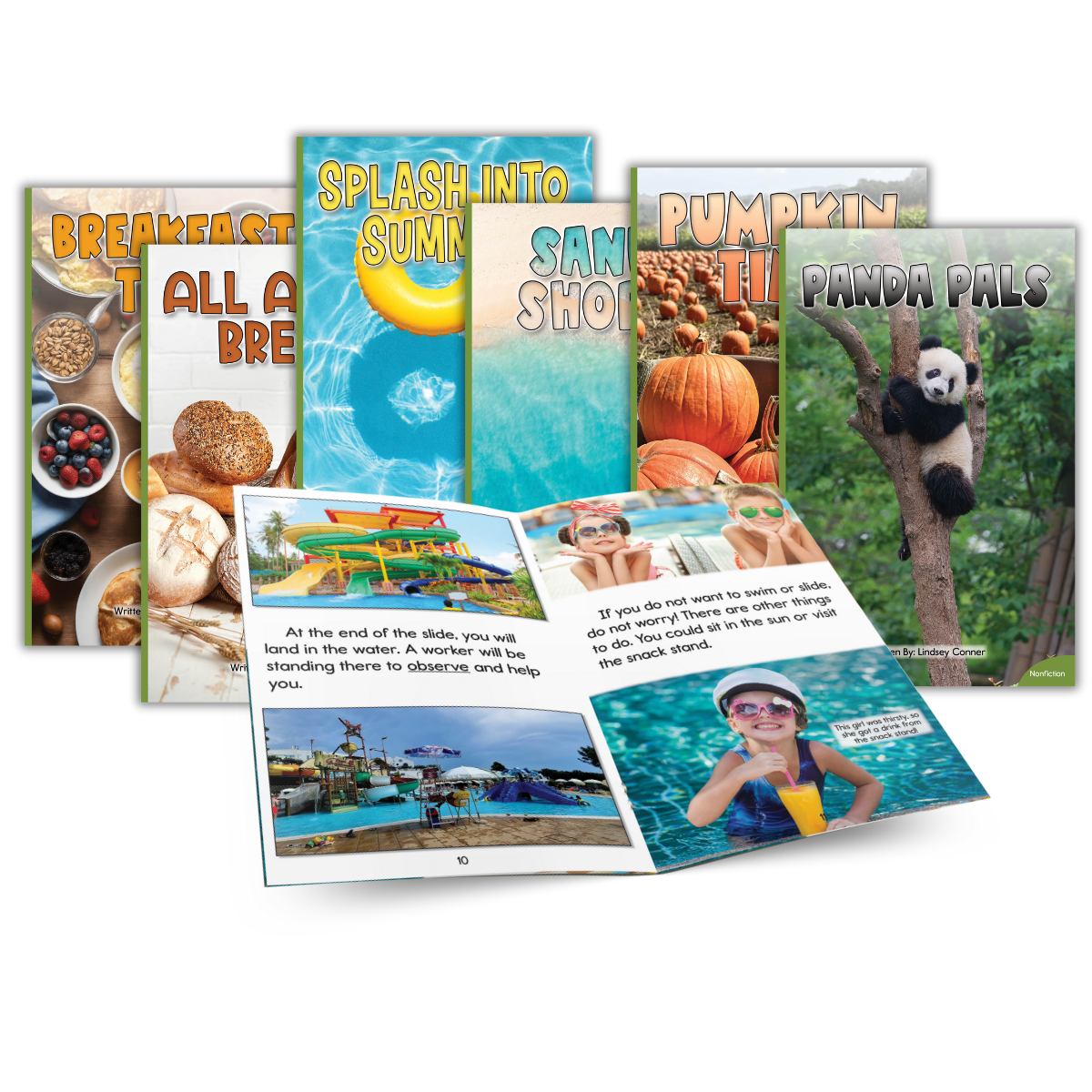 Green nonfiction first grade collection 