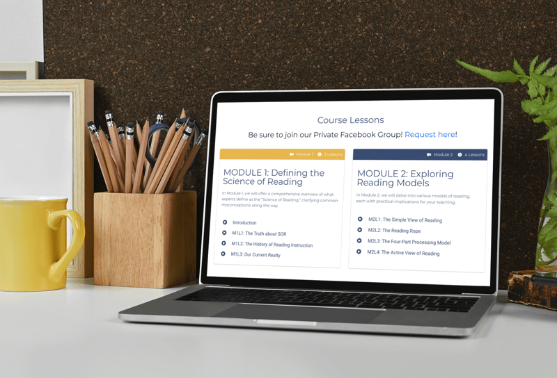 mockup featuring a macbook pro placed on a teacher's desk